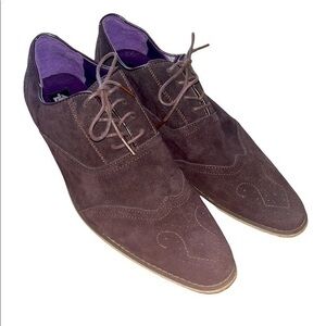 Brown Zota suede shoes size 9